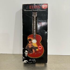 Vintage Elvis Illuminated Musical Ornament Jailhouse Rock Elvis Presley NEW